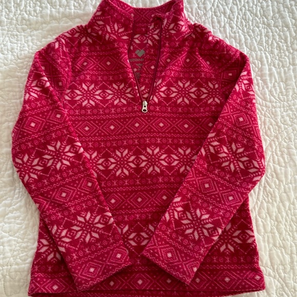 Obermeyer girls ski base layer pink snowflake S 6-7 ❄️ - Picture 5 of 5
